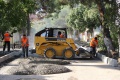 В Геленджике ведется активный ремонт дорог.