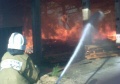 Пожар под Новороссийском уничтожил склад лесоматериалов